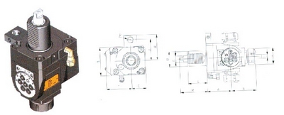 万向筒夹动力刀座