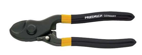 有打开弹簧的电缆剪钳