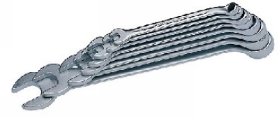 英制弯头开口梅花扳手12件套