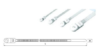 固定头式尼龙束带